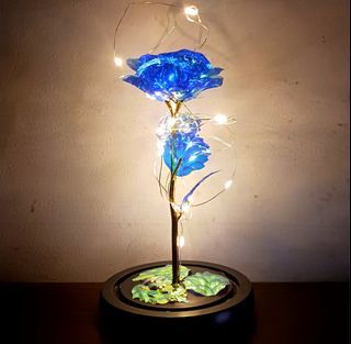 Decorative flower with fairy lights