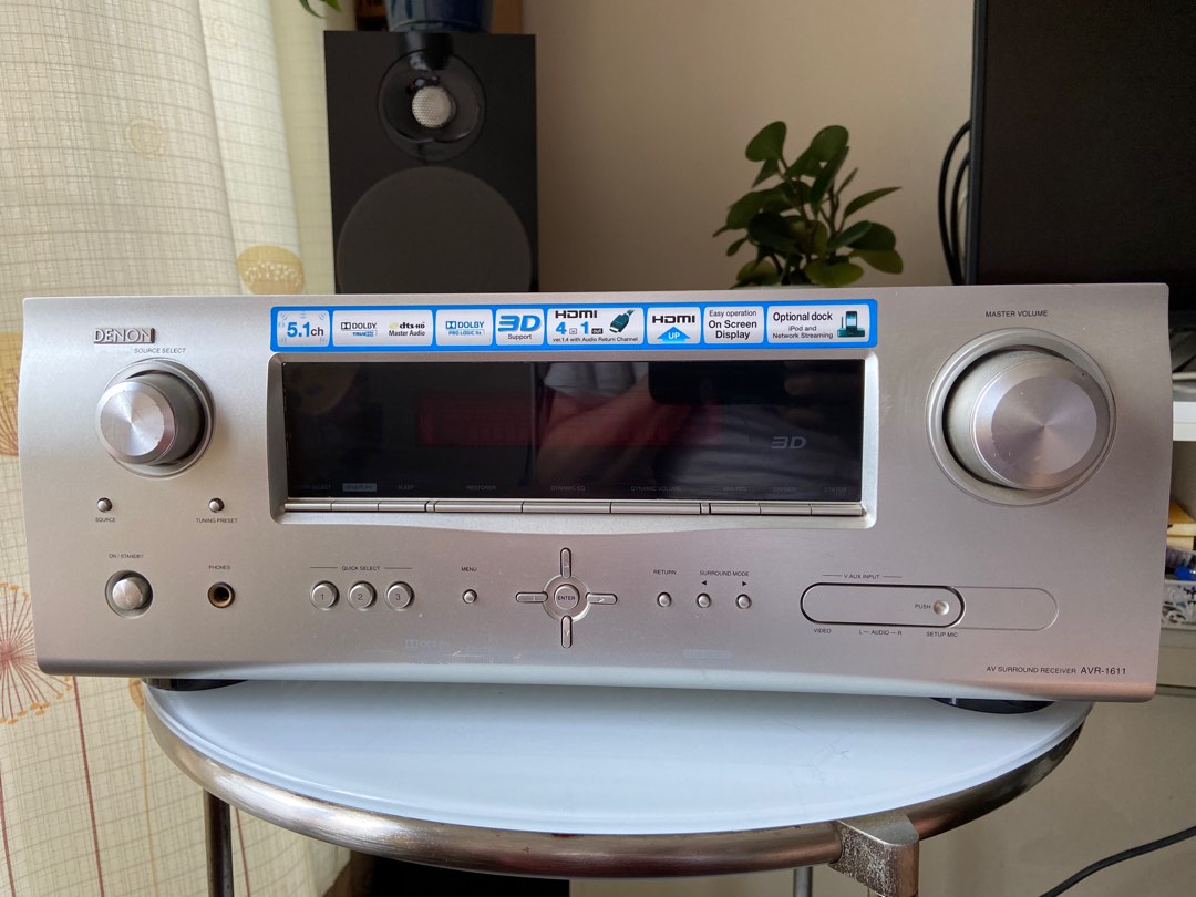 Denon AVR1611 擴音機, 音響器材, Soundbar、揚聲器、藍牙喇叭、耳擴 Carousell