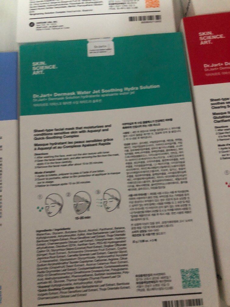 Dr Jart Masks peeling brightening vital soothing hydra solution micro