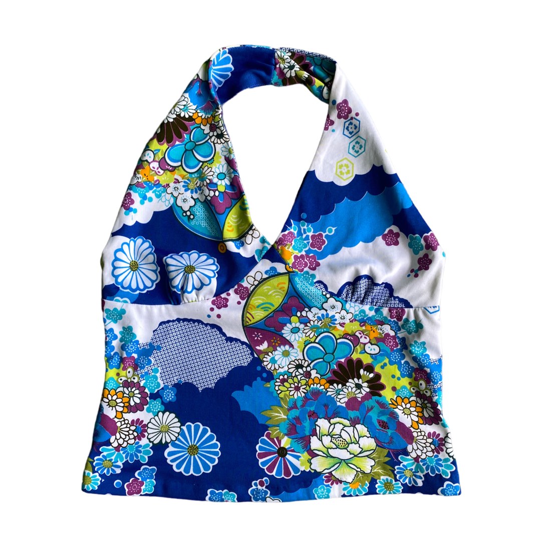 Early 2000s Floral Leopard Halter main image 1