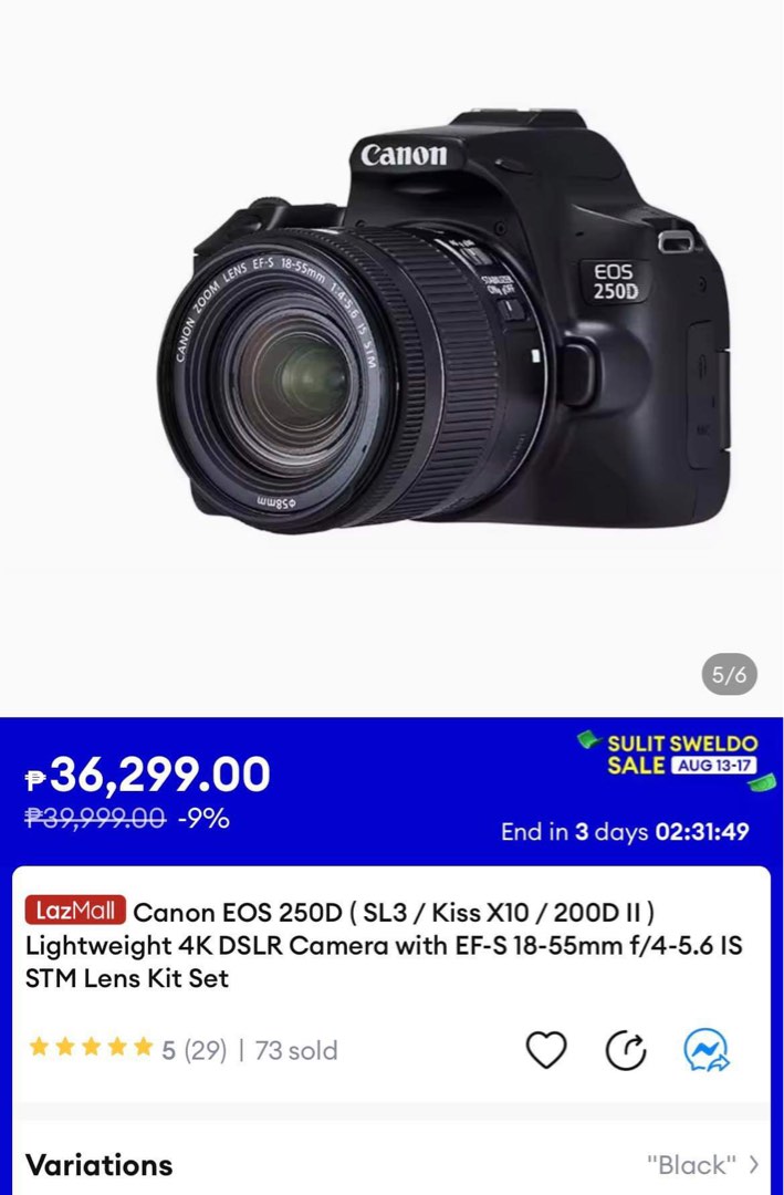 canon 250d megapixels