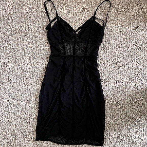 Fashion Nova FN Avenge Mesh Bodycon Tight Little Black Dress, Women's  Fashion, Dresses & Sets, Dresses on Carousell