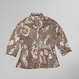 fashionfair floral blouse shirt