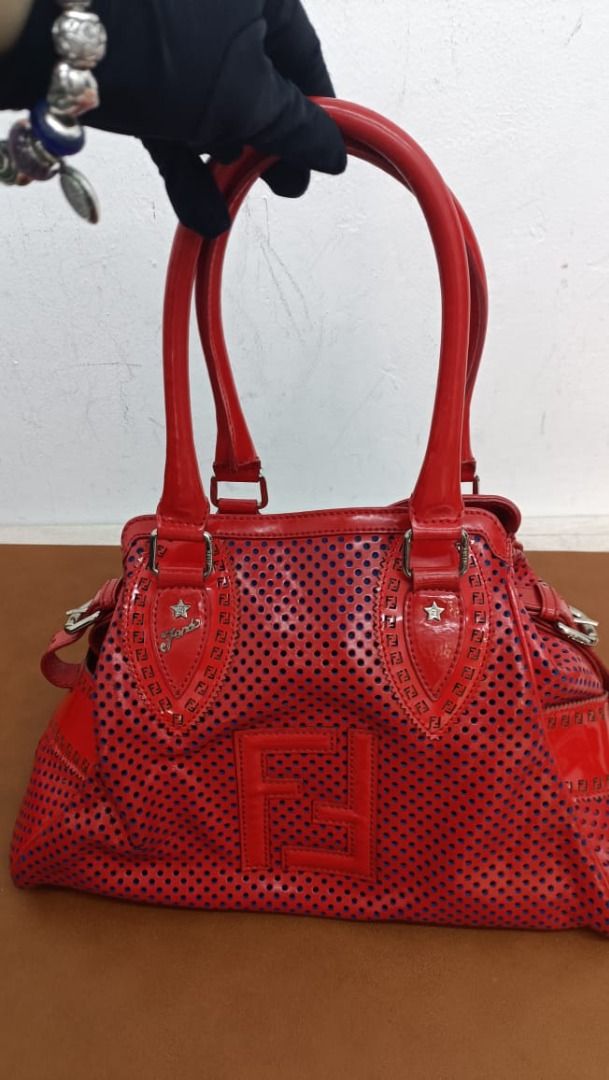 Fendi perforated hotsell tote