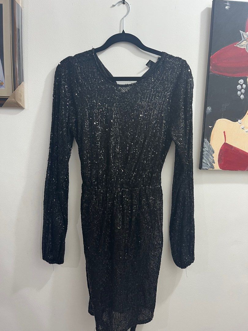FOREVER21 SEQUINS DRESS DISCO PARTY 80s GLITTERS Women s