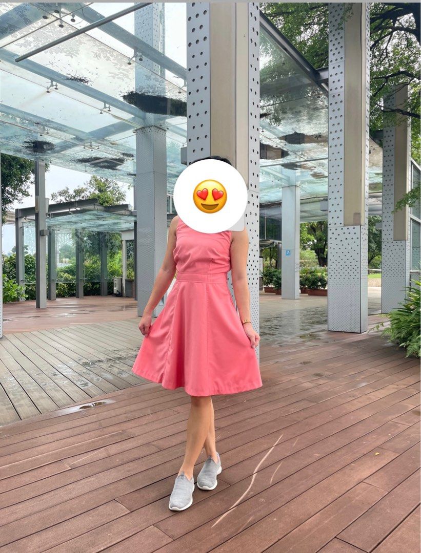 Forever 21 pink peach dress