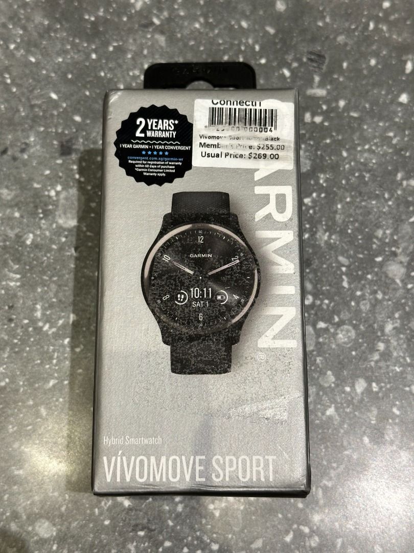 Garmin vivomove discount sport black