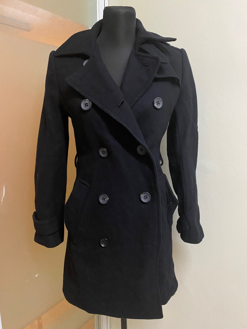 Giordano Wool Coat, Women's Fashion, Coats, Jackets and Outerwear on ...