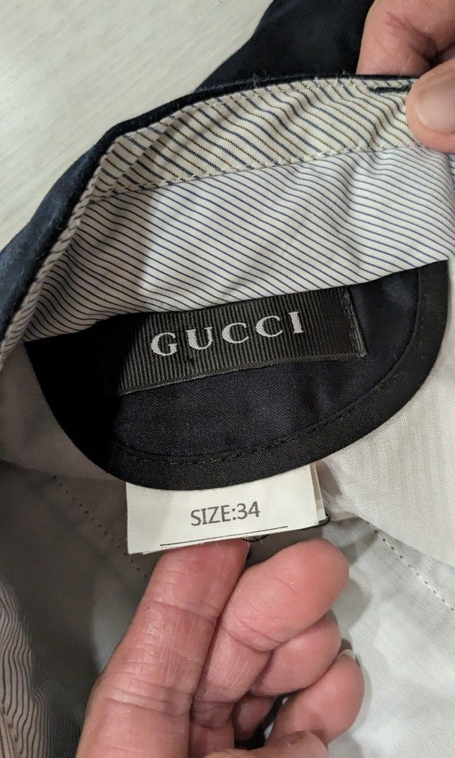 Gucci Cotton Pants Men s Fashion Bottoms Trousers on Carousell