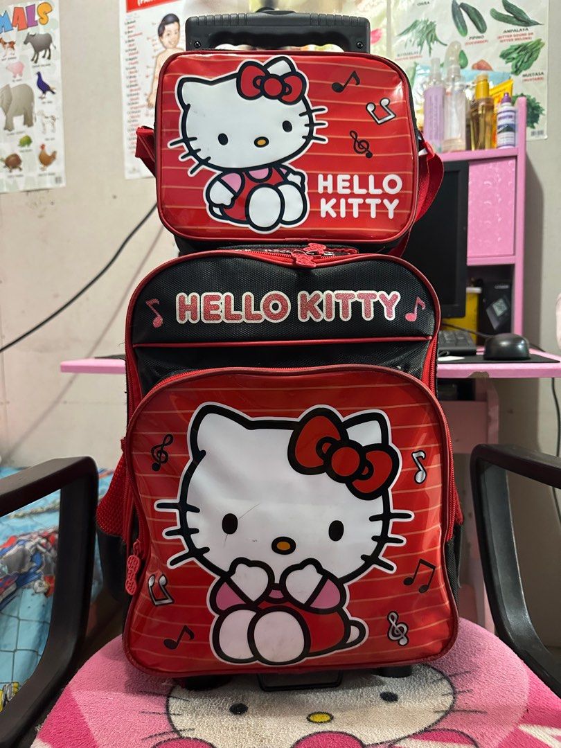 Hello Kitty School Bag Women s Fashion Bags Wallets Backpacks on Carousell