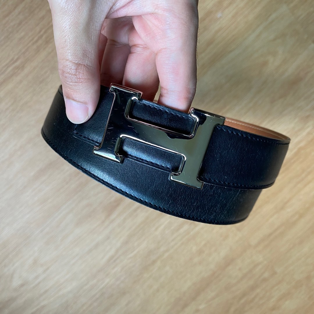 All black hermes belt hot sale
