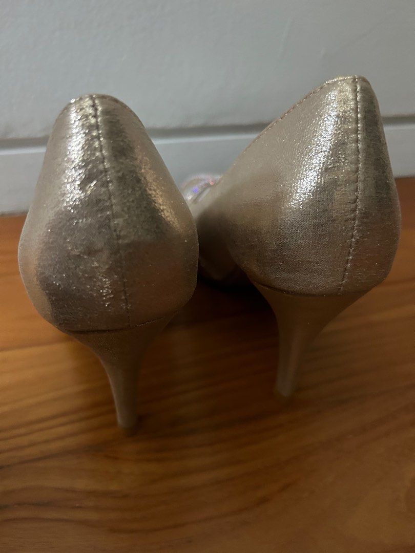 Gold occasion heels sale