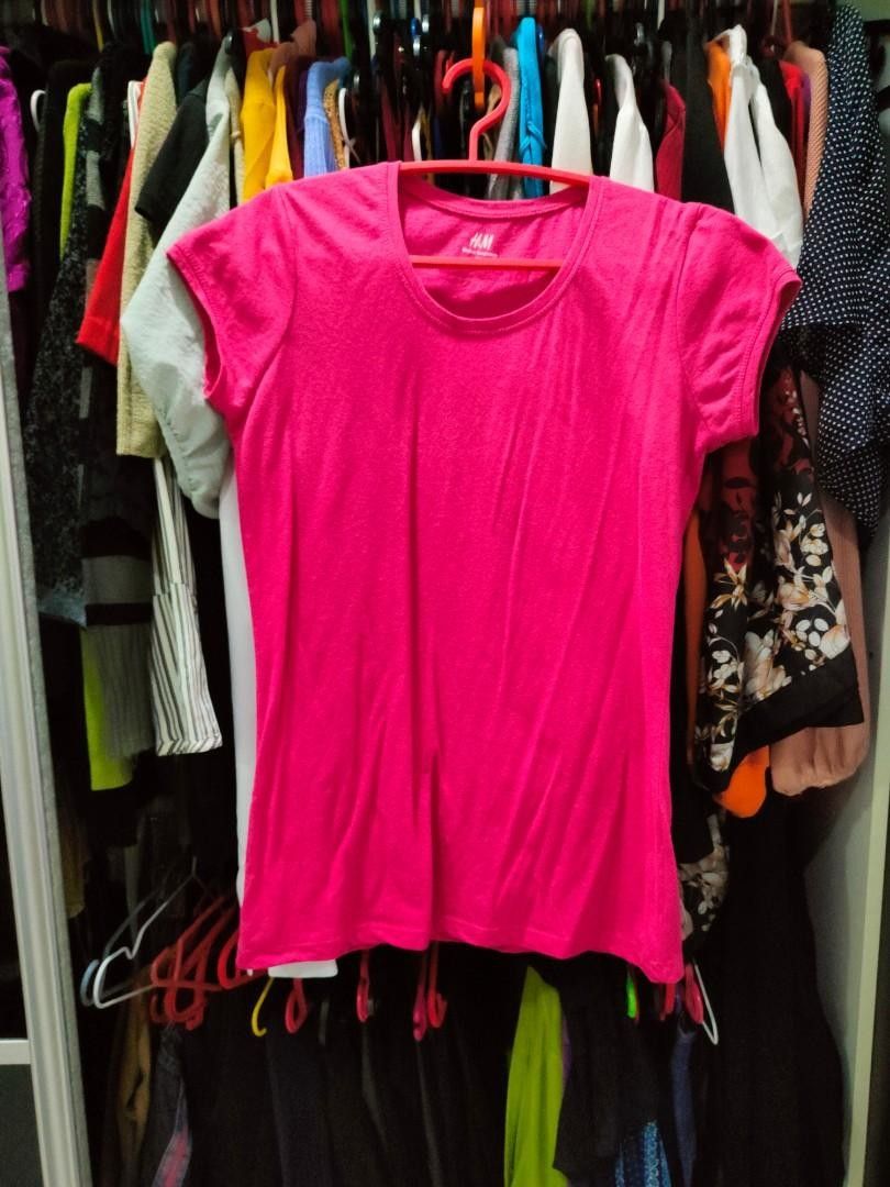H&m pink t shirt new arrivals