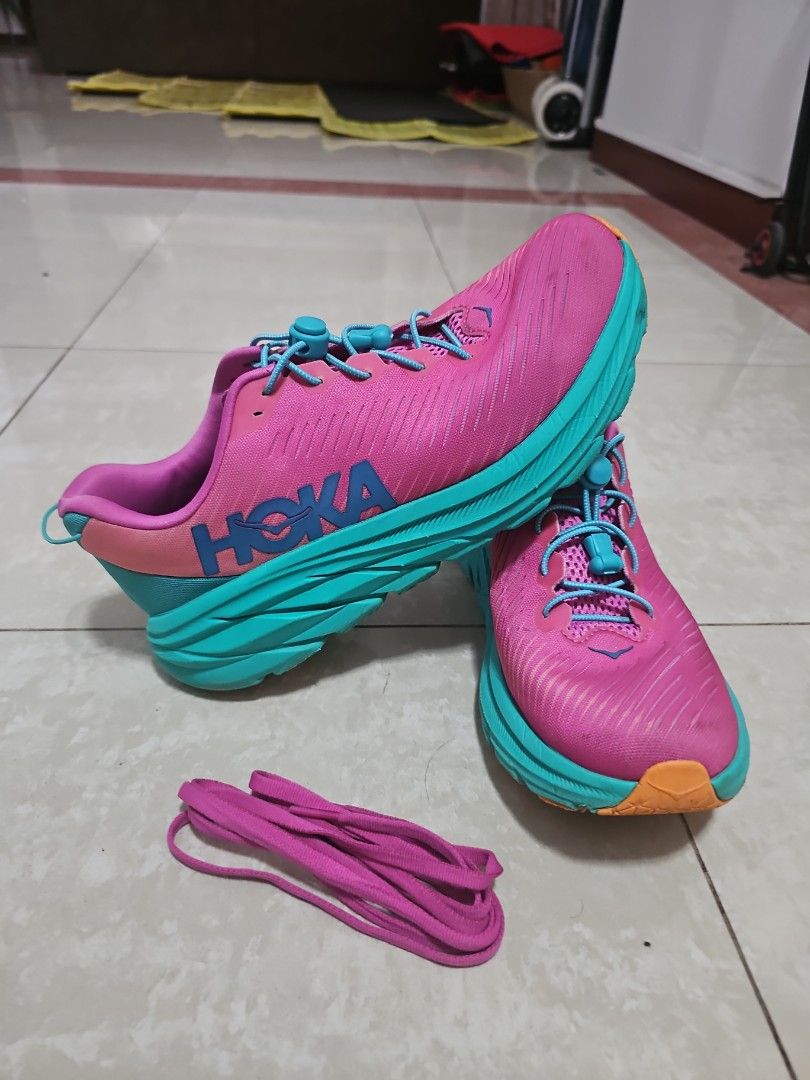 Hoka Rincon 3 Pink Running Shoes UK8.5 US10B EU42.5 Women s Size