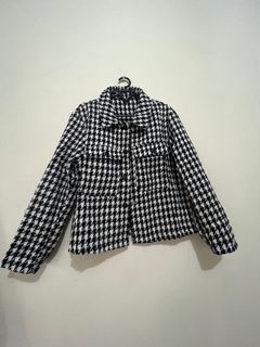 Houndstooth Pattern Blazer