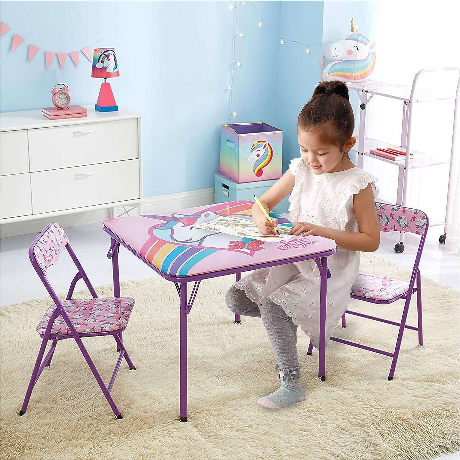 Idea Nuova JoJo Nickelodeon Siwa 3Piece Table & Chair Set with 2