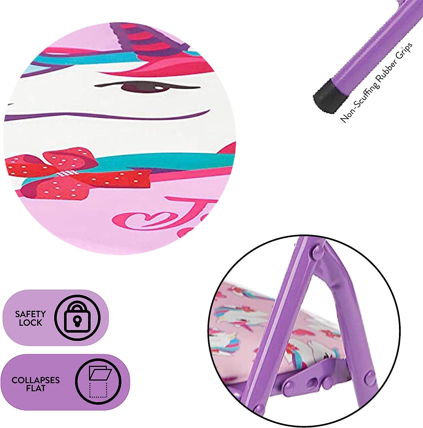 Idea Nuova JoJo Nickelodeon Siwa 3Piece Table & Chair Set with 2