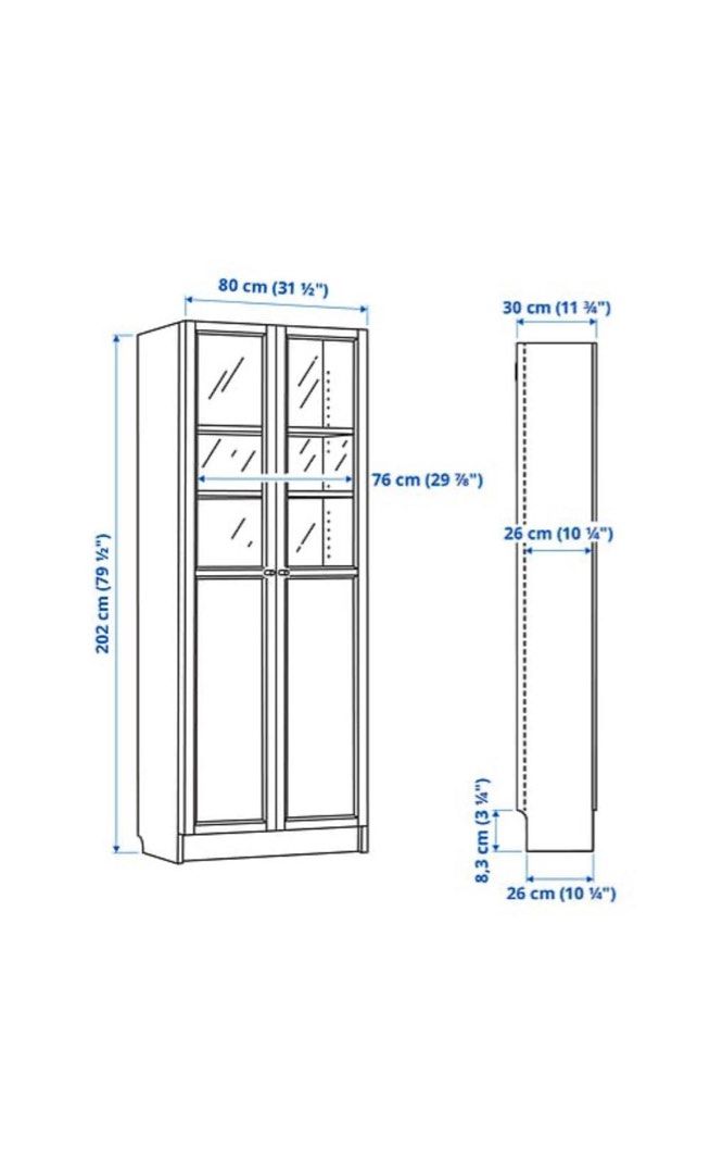 Ikea Billy bookshelf, Furniture & Home Living, Furniture, Shelves