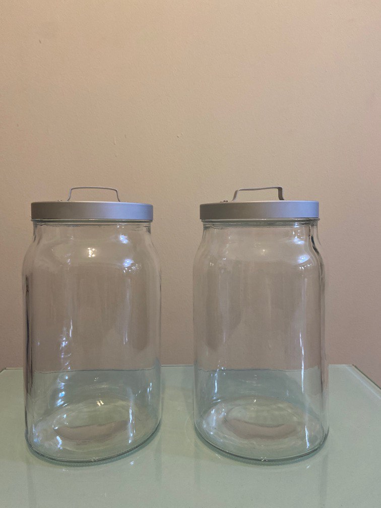 Ikea Glass Jars, Furniture & Home Living, Kitchenware & Tableware, Food