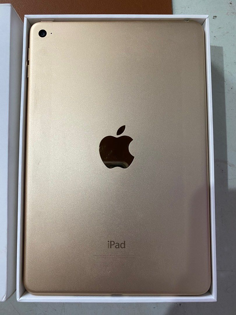 iPad mini 4 Wi-Fi 128GB Gold (Category: iPad) located in Quezon City. Submitted by chloe.max (Listing ID 1249899744, Image 1). Description: Recommended for reading, typing, video conferencing, simple editing, etc., for students. Battery lasts for more than a day, depending on use. I currently still use this and have no problems performing these functions, but I wouldn’t recommend for drawing/writing (does not support Apple pencil) or multi-taskin