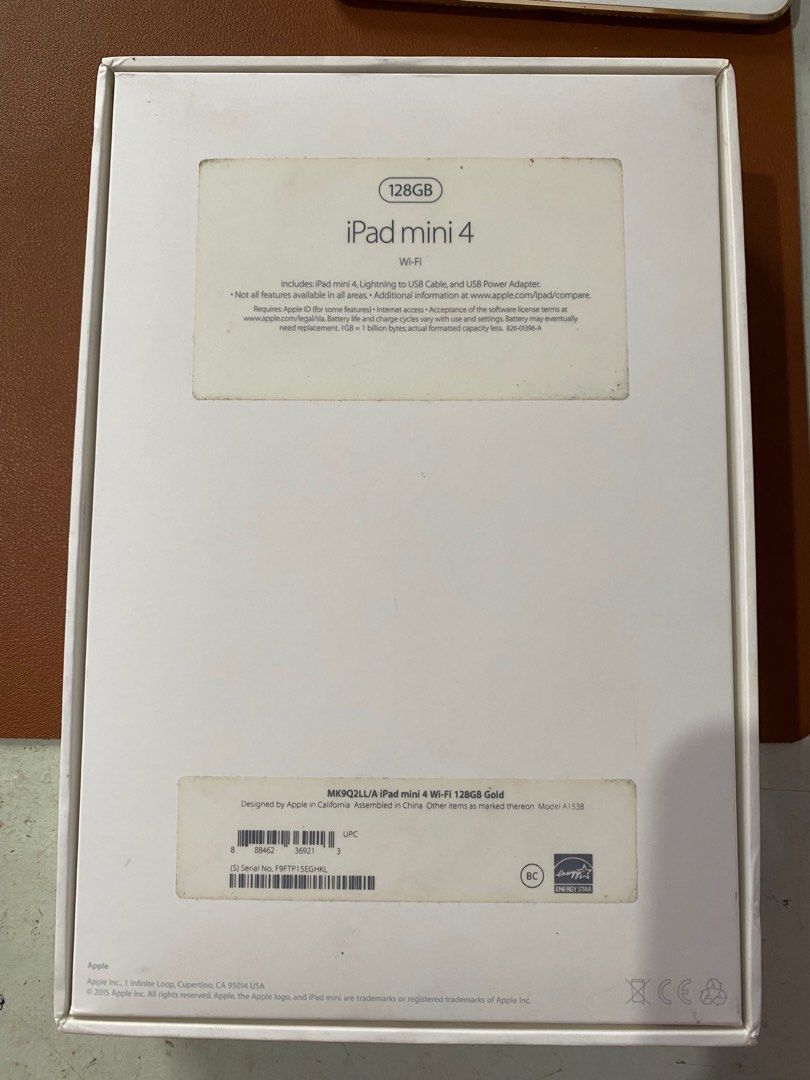 iPad mini 4 Wi-Fi 128GB Gold (Category: iPad) located in Quezon City. Submitted by chloe.max (Listing ID 1249899744, Image 3). Description: Recommended for reading, typing, video conferencing, simple editing, etc., for students. Battery lasts for more than a day, depending on use. I currently still use this and have no problems performing these functions, but I wouldn’t recommend for drawing/writing (does not support Apple pencil) or multi-taskin