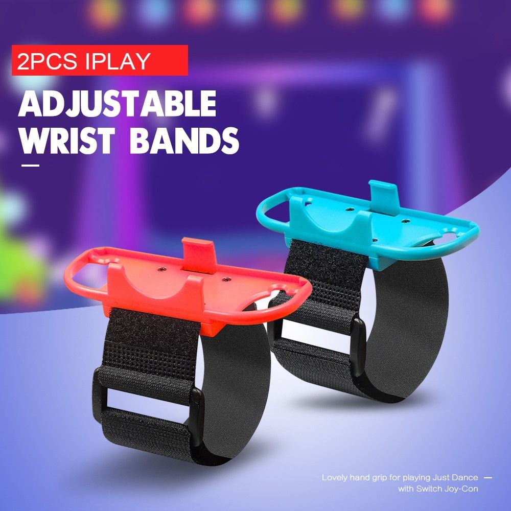 iPlay Adjustable Wrist Bands Controller Hand Grip Left Right for Nintendo Switch Joy Con Just Dance SB0635