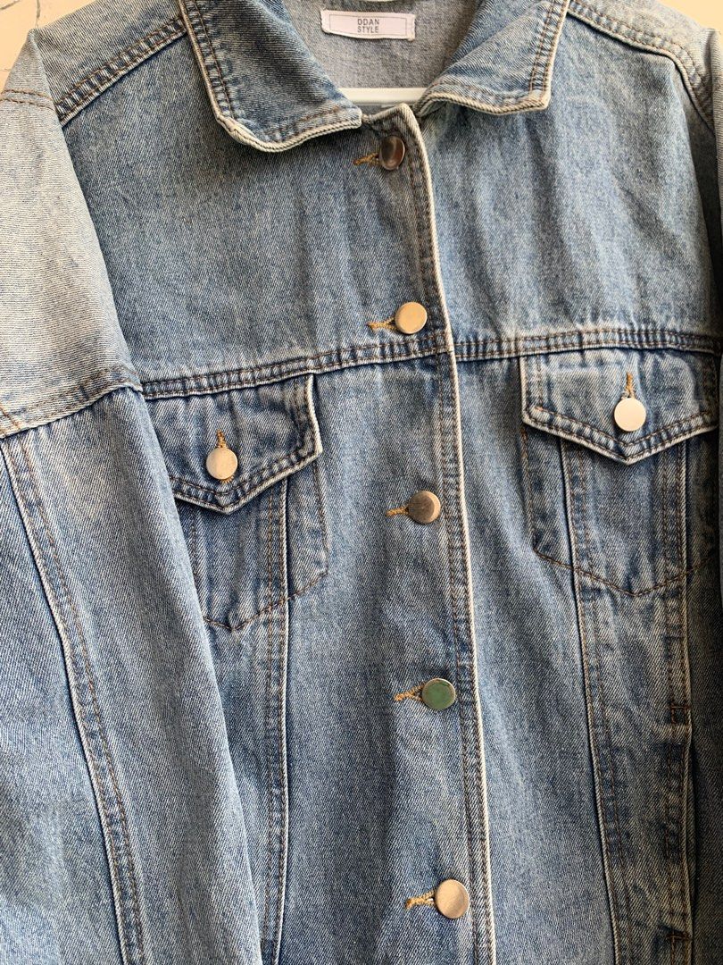 Jacket Jeans Ripped Wanita Jacket Jeans Crop Ripped Cewek Jacket Jeans