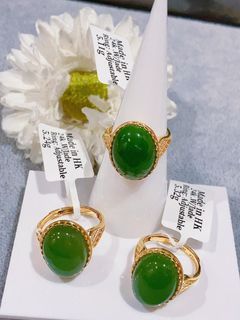 Jade Ring 24k Gold