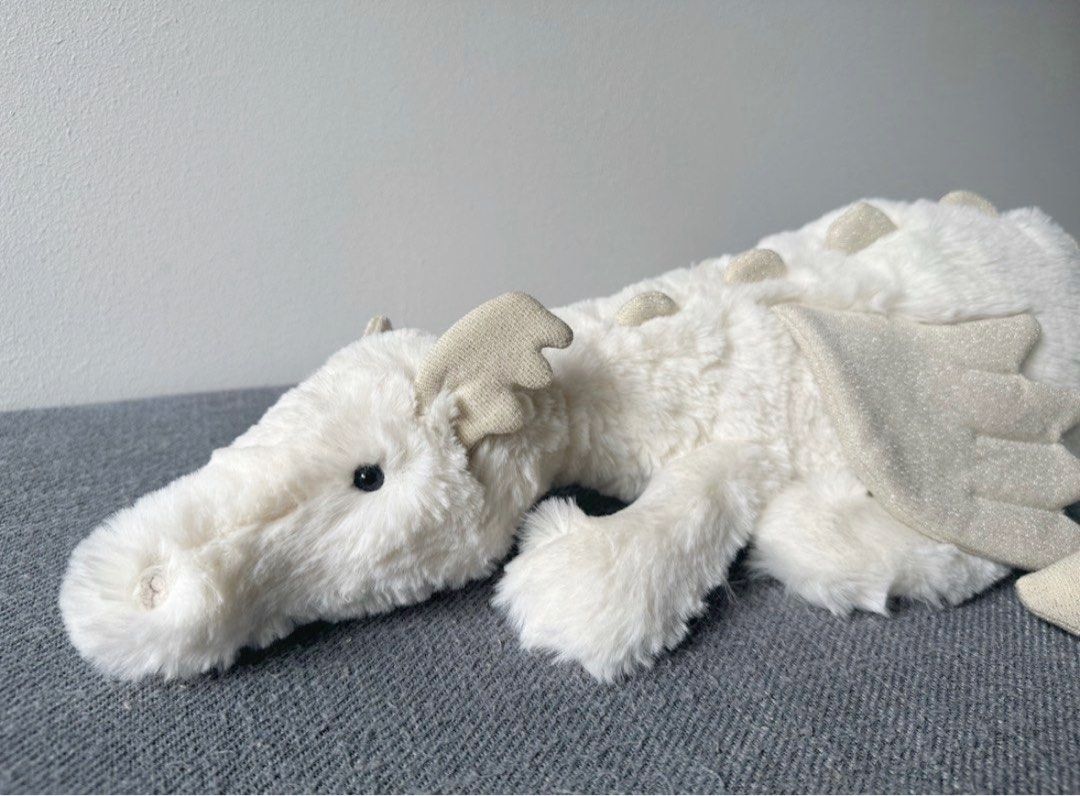 BNWT “little” size Snow orders Dragon white/cream Jellycat