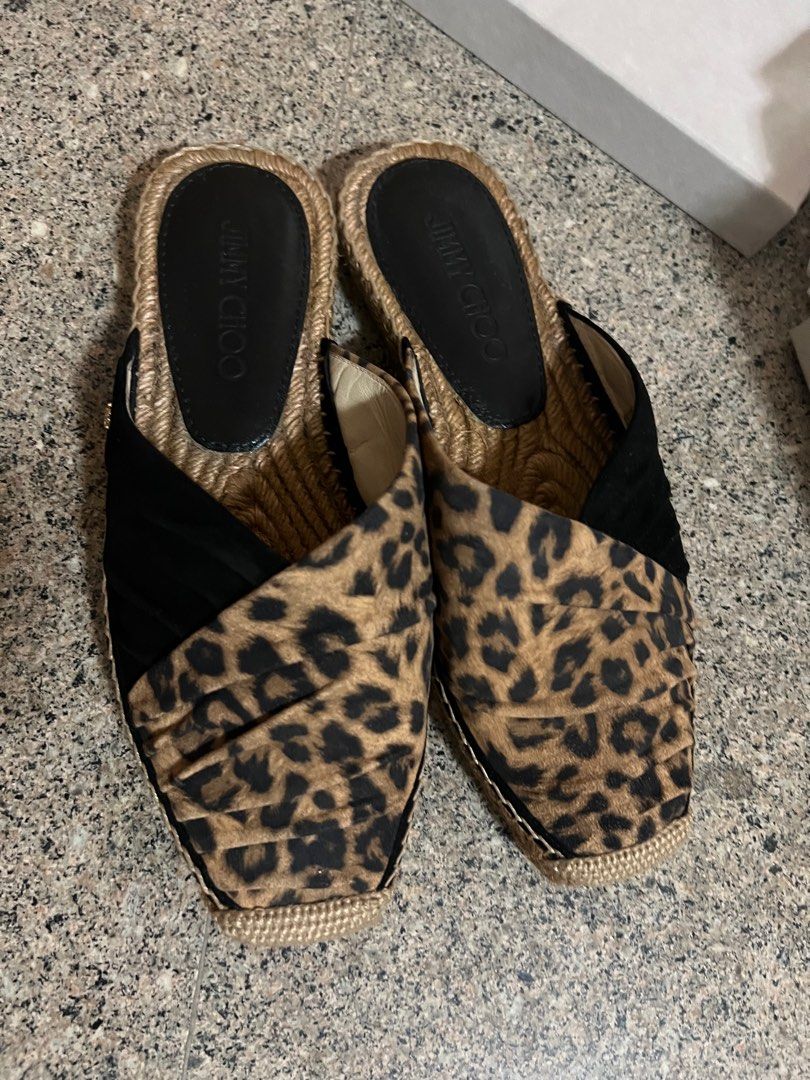 Jimmy choo leopard flats 2025