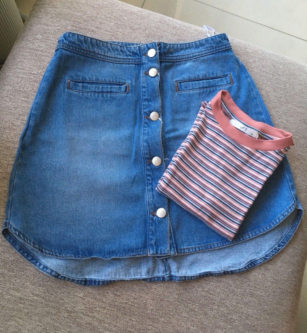 Jean's Skirt on Pinterest