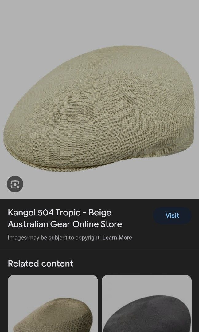 kangol tropic 504 flat cap (Category: Caps & Hats) located in Makati City. Submitted by clyde_coleen (Listing ID 1249978908, Image 1). Description: size: small to med condition rate: 9.5/10 condition: excellent to good as new issue: none rfs: need cash mop: palawan express and gcash additional ship fee advance tnx and godbless.