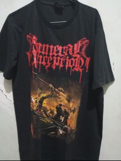 Kaos T shirt baju band Funeral Inception official rare vintage