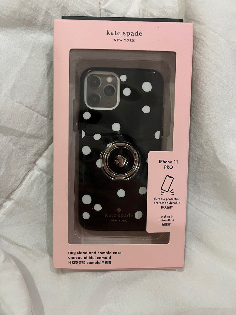 Kate Spade iPhone 11 Pro Polka Dot Casing and Ring Mobile Phones