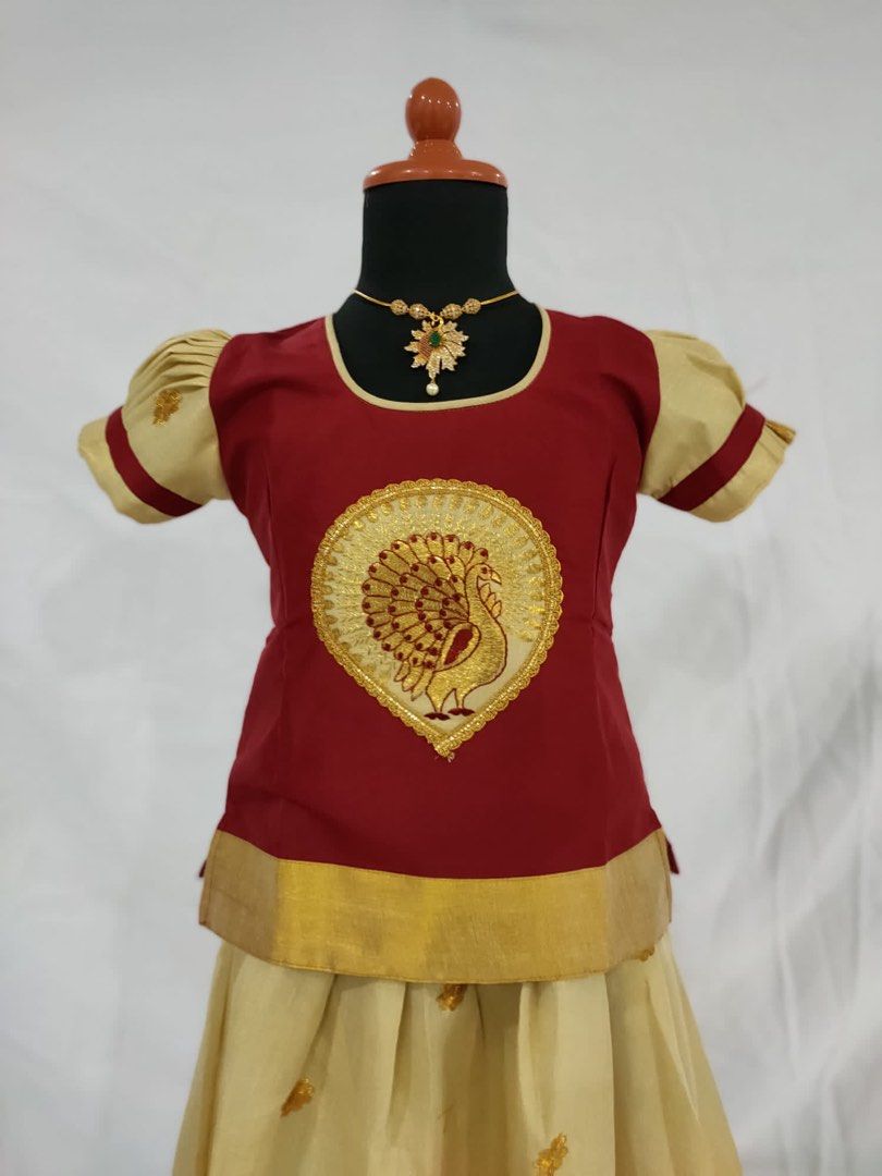Pattu pavadai neck designs for babies sales