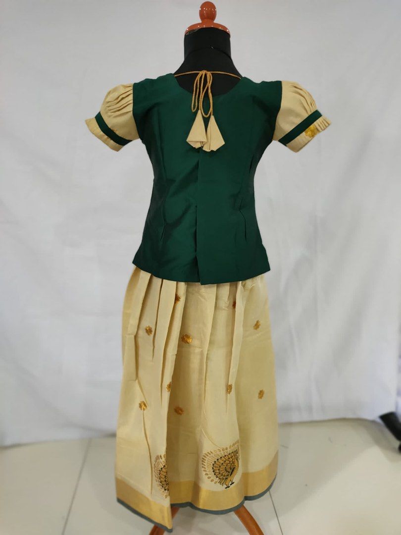 Pattu Pavadai Attachable Half Saree Tissue- Buy Now!
