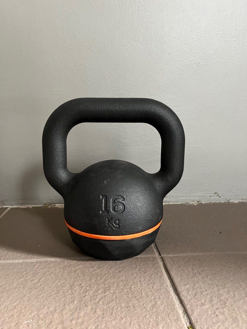 Kettlebell 16kg Domyos, Sports Equipment, Exercise & Fitness, Weights