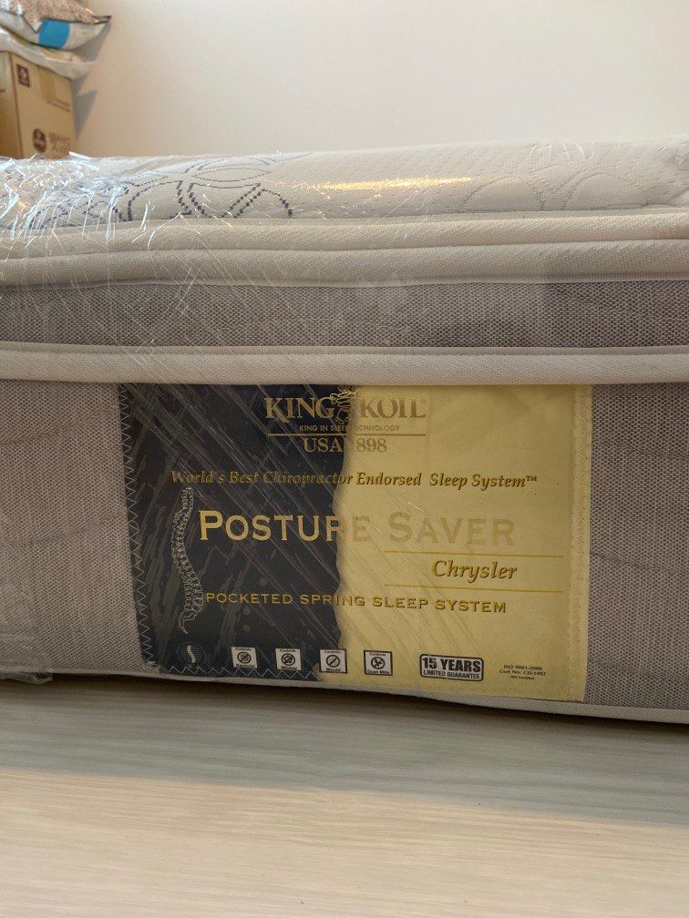 King Koil Queen Mattress, Furniture & Home Living, Furniture, Bed
