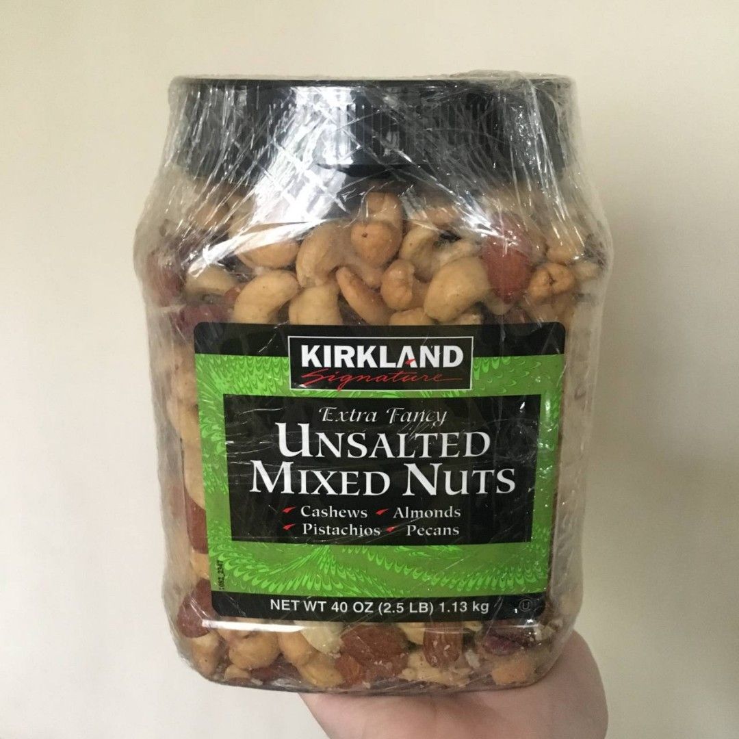 Kirkland Signatures extra fancy unsalted mixed cashew pistachio almond
