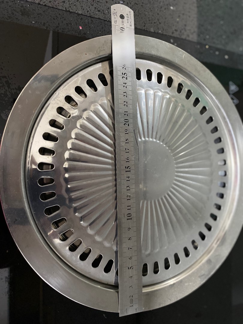 Korean bbq grill plate stainless steel, Furniture & Home Living