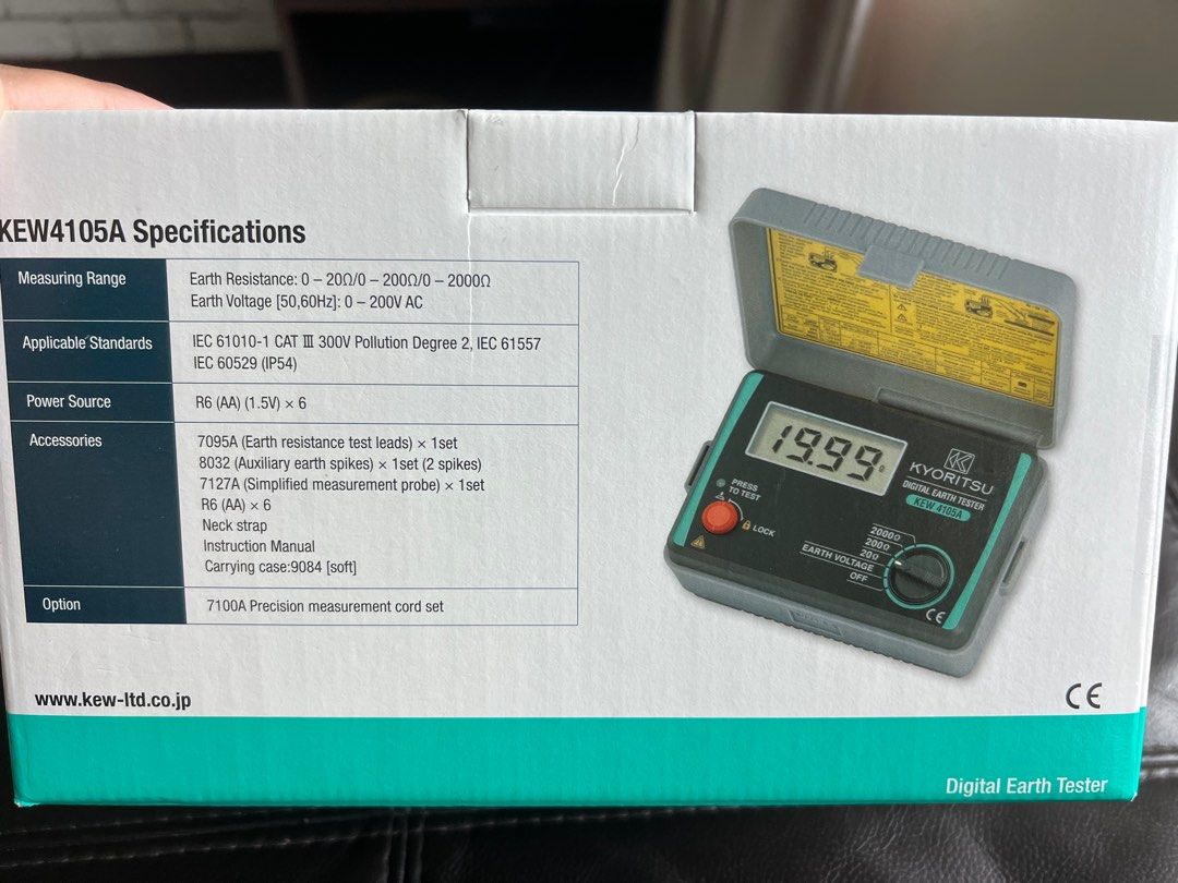 Kyoritsu KEW4105A earth tester, Everything Else on Carousell
