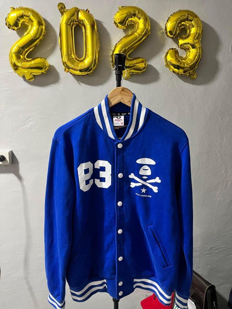 Buy BAPE x Mitchell & Ness Dodgers Jacket 'Blue' - 0039 1SS190308XM&N BLUE