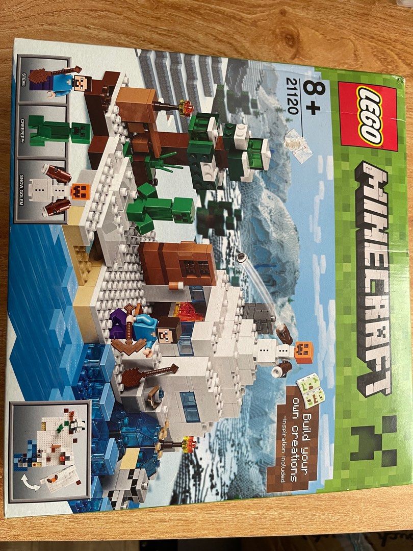 Lego Minecraft 正版全新未砌21120 The Snow Hideout, 興趣及遊戲