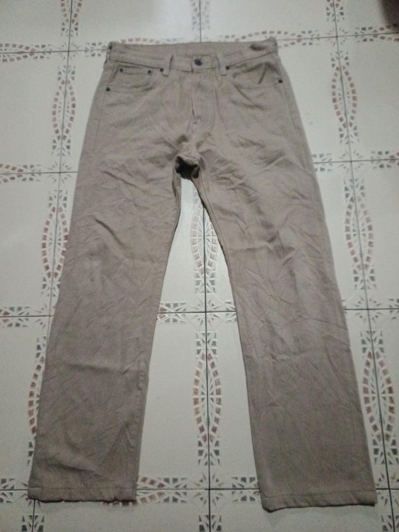 Levis 501 khaki jeans on Carousell