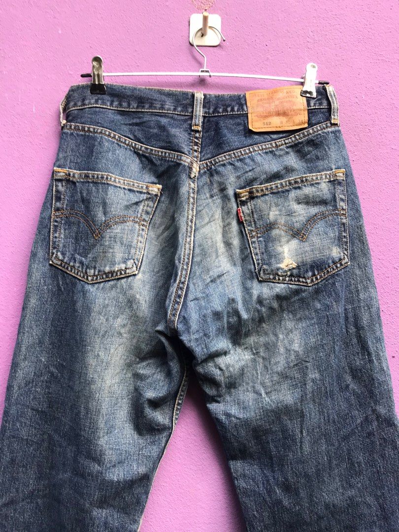 Levi's 512 distressed sale