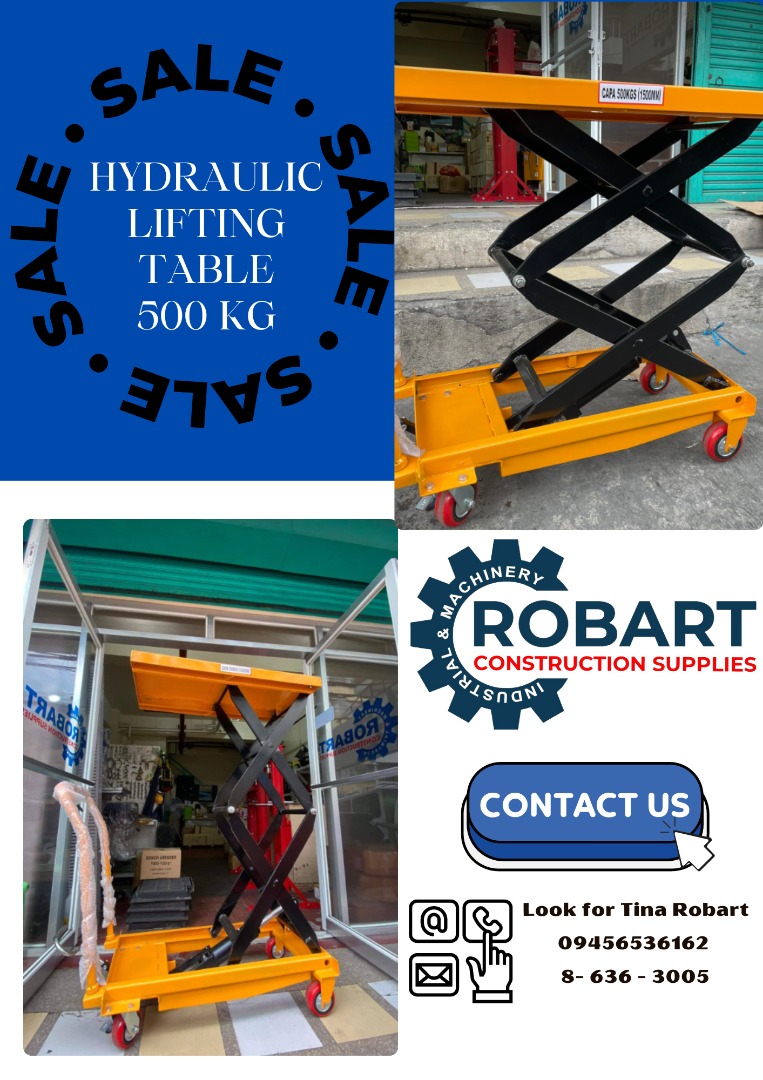 Lift Table 500 kg, Commercial & Industrial, Construction Tools
