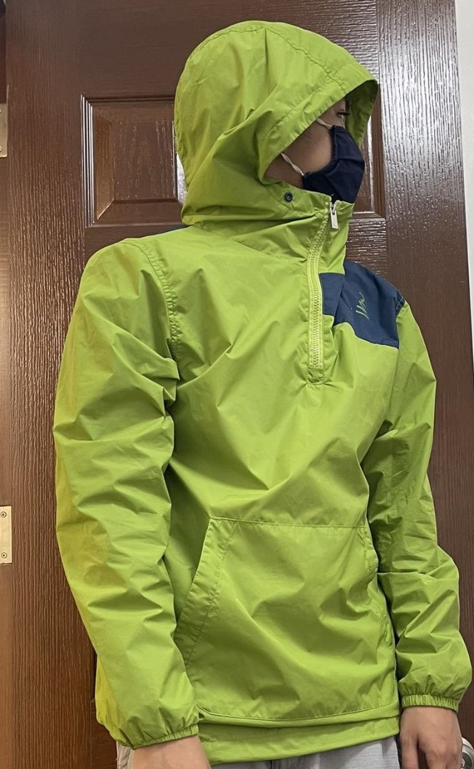 Lime Green Windbreaker on Carousell