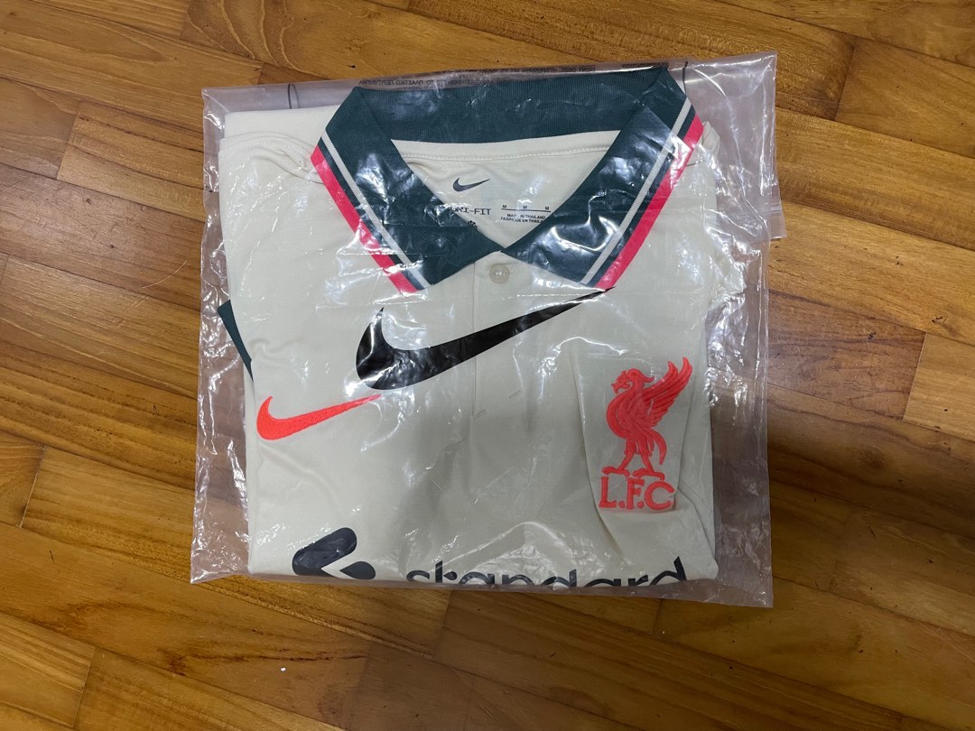 Liverpool away cream jersey 21 22 Men s Fashion Tops Sets