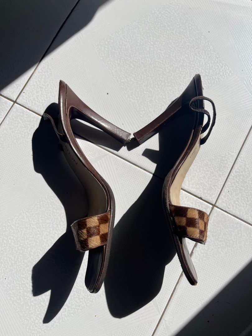 Louis Vuitton Damier Harako heels