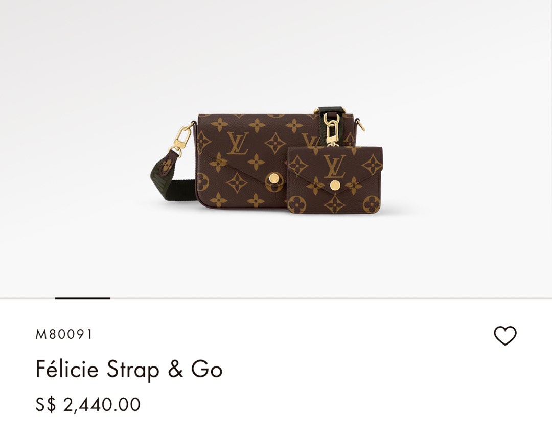 Louis Vuitton Félicie Strap & Go, Luxury, Bags & Wallets on Carousell